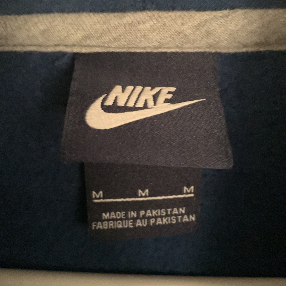 Nike  Funnel Fleece Blue Hoodie/Sweatshirt Size M #570 - Picture 4 of 12